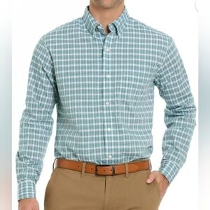 Arrow Skyway Blue and White Casual Button Down Shirt With Long Sleevs , XXL/TTG